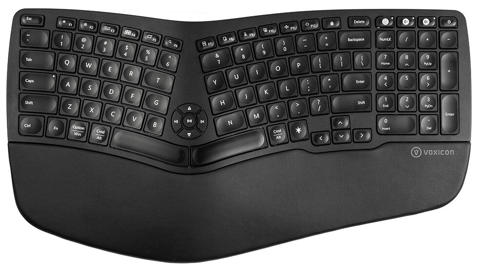 Voxicon DK-E902WLB tangentbord Kontor Trådlös RF + Bluetooth QWERTY Nordic Svart