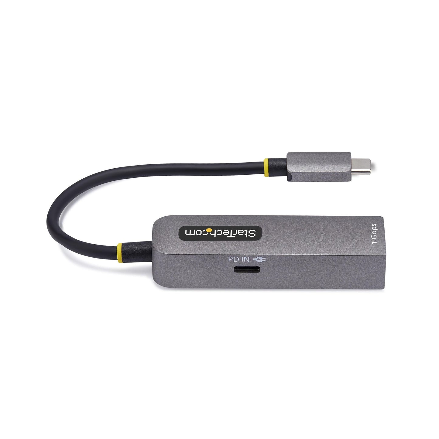 StarTech.com USB-C till Ethernet-adapter, NIC, 100 W PD Pass-Through, USB 3.0 Type-C 1 Gbps nätverksadapter med flera hastigheter, Thunderbolt-kompatibel, Windows och Mac
