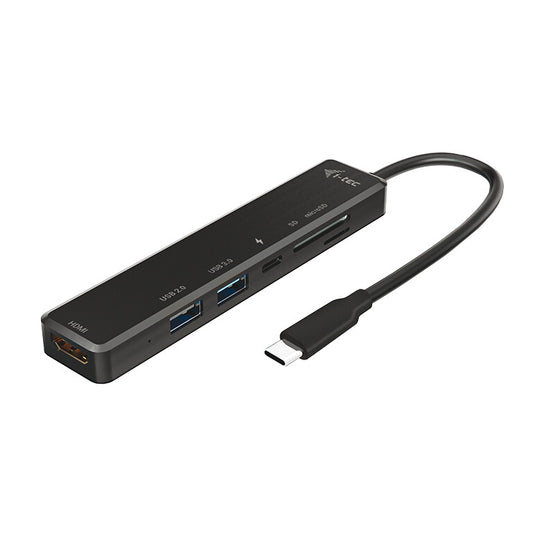 i-tec C31TRAVELEASYDOCKPD dockningsstationer för bärbara datorer Kabel USB 3.2 Gen 1 (3.1 Gen 1) Type-C Svart