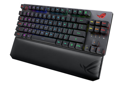 ASUS ROG Strix Scope RX TKL Wireless Deluxe tangentbord Spela USB + RF Wireless + Bluetooth AZERTY Fransk Svart