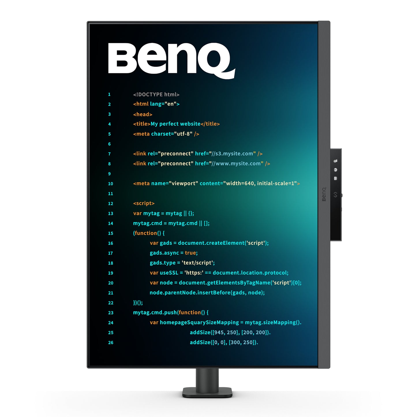 BenQ RD280UA platta pc-skärmar 71,6 cm (28.2") 3840 x 2560 pixlar 4K Ultra HD Svart