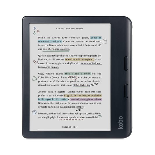 Rakuten Kobo Libra Colour e-bokläsare Pekskärm 32 GB Wi-Fi Svart