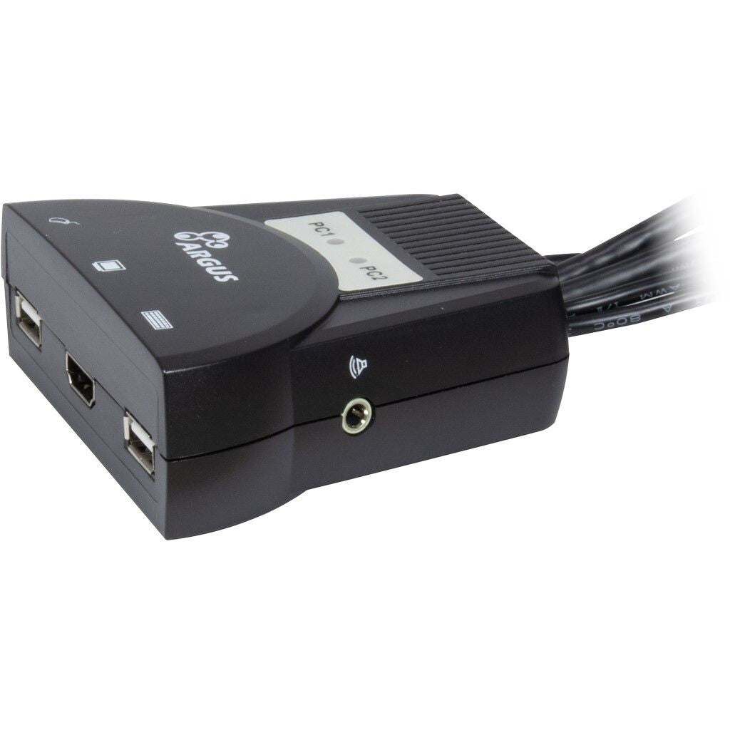 Inter-Tech 88887340 KVM-switchar Svart