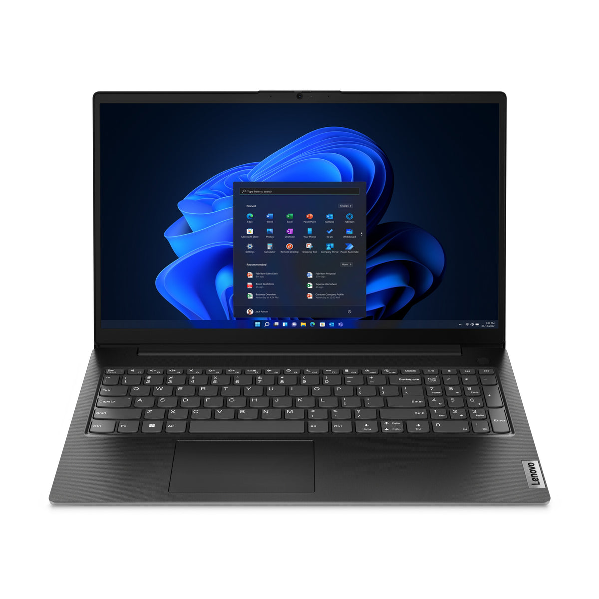 Lenovo V15 G4 AMN AMD Ryzen™ 5 7520U Bärbar dator 39,6 cm (15.6") Full HD 8 GB LPDDR5-SDRAM 512 GB SSD Wi-Fi 5 (802.11ac) Windows 11 Home tyska Svart