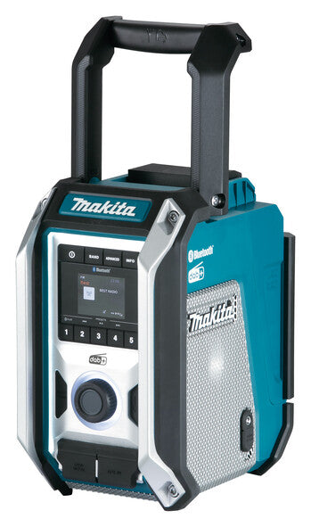 Makita DMR115 radioapparater Arbetsplats Svart, Blå