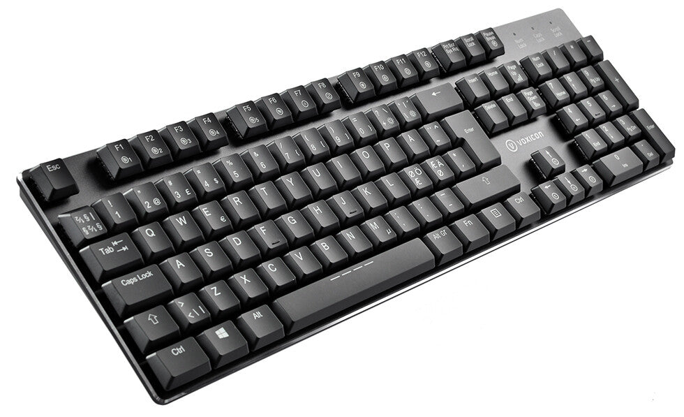 Voxicon DK-GR8-9 tangentbord Spela USB Nordic Svart