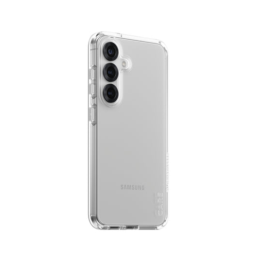 PanzerGlass CARE by ® Flagship Case Transparent Urban Combat w. Clear Frame Samsung Galaxy S25 mobiltelefonfodral Omslag