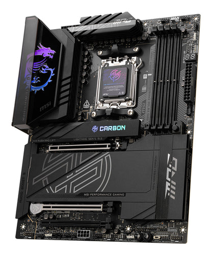 MSI MPG X870E CARBON WIFI moderkort AMD X870E AM5-sockel ATX