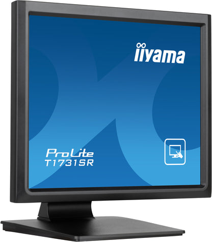 iiyama ProLite T1731SR-B1S platta pc-skärmar 43,2 cm (17") 1280 x 1024 pixlar SXGA LCD Pekskärm Svart