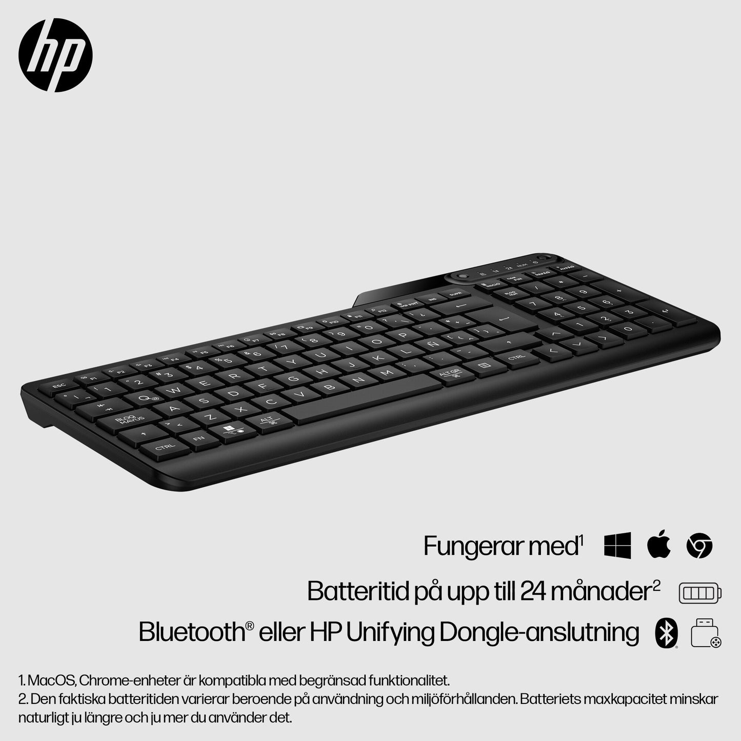 HP 475 Dual-Mode trådlöst tangentbord