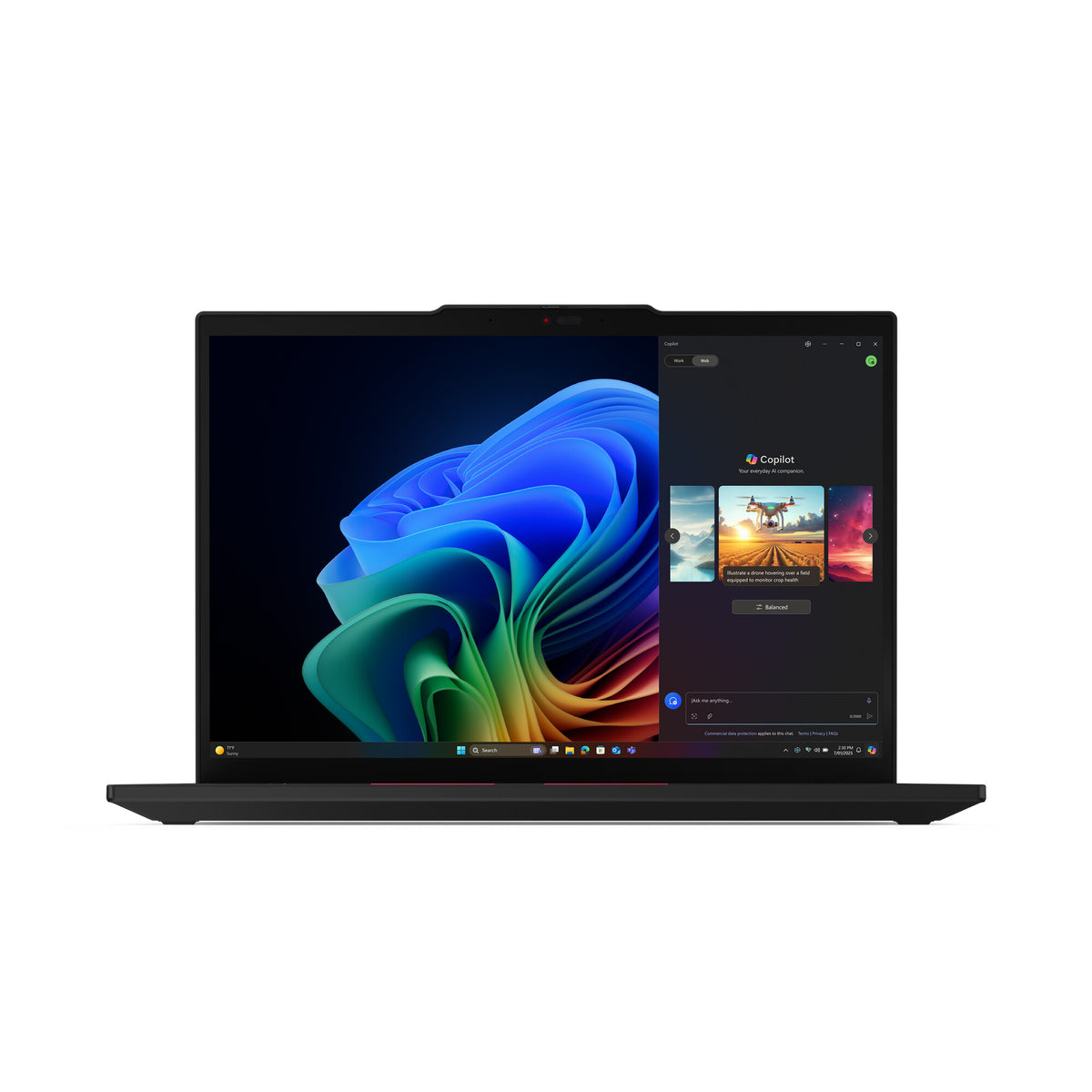 Lenovo ThinkPad T14 Gen 6 (AMD) Copilot+ PC AMD Ryzen AI 7 350 Bärbar dator 35,6 cm (14") WUXGA 64 GB DDR5-SDRAM 1 TB SSD Wi-Fi 7 (802.11be) Windows 11 Pro tyska Svart