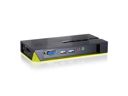 LevelOne KVM-0421 KVM-switchar Svart, Grön