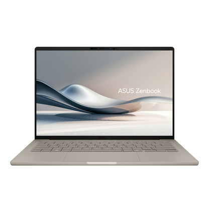 ASUS Zenbook A14 UX3407QA-QD202W Copilot+ PC Snapdragon X1-26-100 Bärbar dator 35,6 cm (14") WUXGA 16 GB LPDDR5x-SDRAM 512 GB SSD Wi-Fi 6E (802.11ax) Windows 11 Home Beige