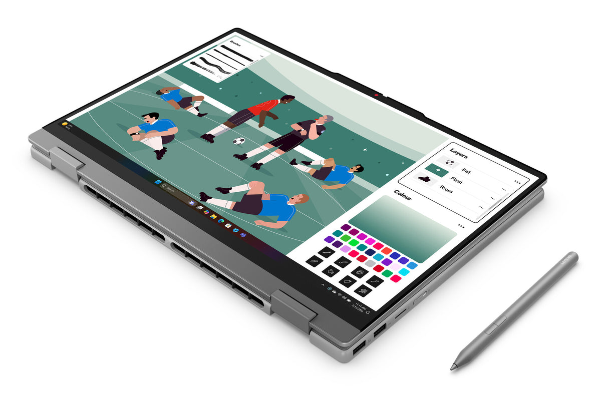 Lenovo IdeaPad 5 2-in-1 15AGP11 Copilot+ PC AMD Ryzen AI 5 430 Hybrid (2-i-1) 38,9 cm (15.3") Pekskärm WUXGA 16 GB DDR5-SDRAM 512 GB SSD Wi-Fi 7 (802.11be) Windows 11 Home tyska Grå