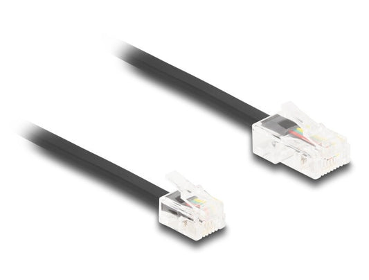 DeLOCK 88035 telefonkablar 1 m Svart