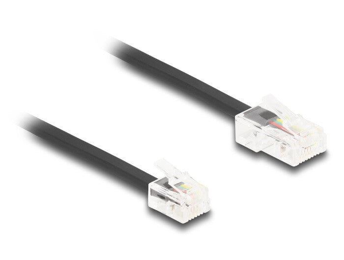DeLOCK 88038 telefonkablar 5 m Svart