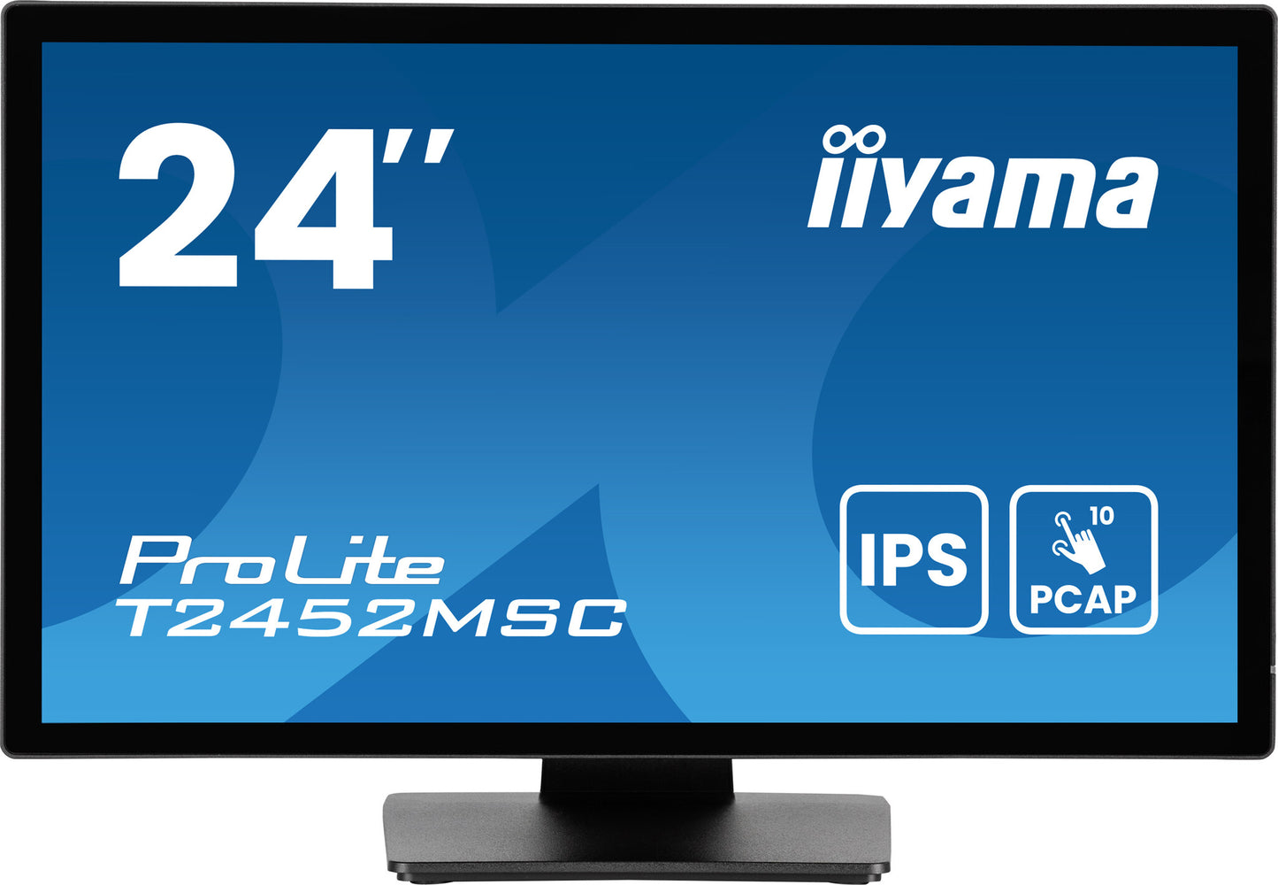 iiyama ProLite T2452MSC-B1AG platta pc-skärmar 60,5 cm (23.8") 1920 x 1080 pixlar Full HD LED Pekskärm Svart