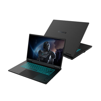GIGABYTE GAMING A16 3VHK3DE894SH bärbara datorer AMD Ryzen™ 7 260 Bärbar dator 40,6 cm (16") WUXGA 16 GB DDR5-SDRAM 1 TB SSD NVIDIA GeForce RTX 5060 Wi-Fi 6E (802.11ax) Windows 11 Home Svart