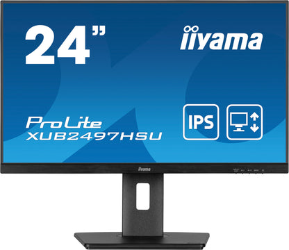 iiyama XUB2497HSU-B2 platta pc-skärmar 60,5 cm (23.8") 1920 x 1080 pixlar Full HD LED Svart