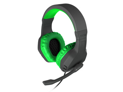 GENESIS Argon 200 Headset Kabel Huvudband Spela Svart, Grön