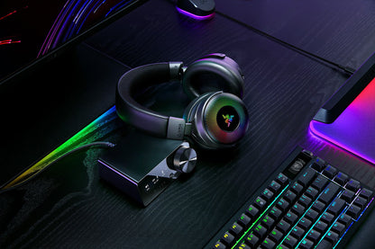 Razer Kraken V4 Pro Headset Kabel & Trådlös Huvudband Spela USB Type-A Bluetooth Svart