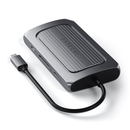 Satechi ST-U4MA3M dockningsstationer för bärbara datorer USB Type-C Grå