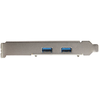 StarTech.com 2-portars USB PCIe-kort med 10 Gbps/port - USB 3.2 Gen 2 Type-A PCI Express 3.0 x4-värdkontrollexpansionskort - Tilläggsadapterkort - Full/låg profil - Windows och Linux