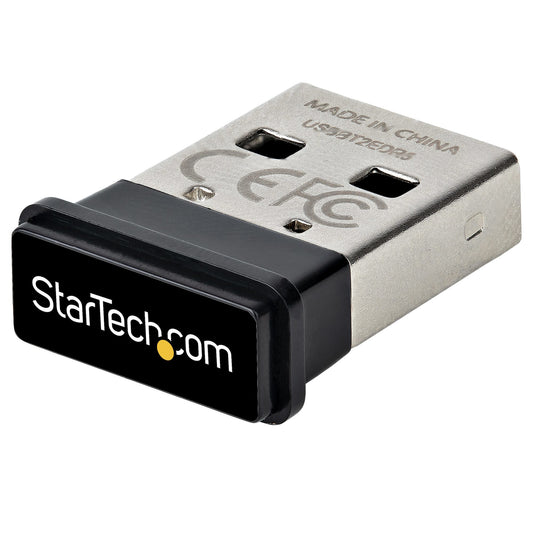StarTech.com USB Bluetooth 5.0-adapter, USB Bluetooth-dongel för PC/dator/bärbar dator/tangentbord/mus, BT 5.0-adapter för headset, Mini USB Bluetooth-mottagare, Windows/Linux