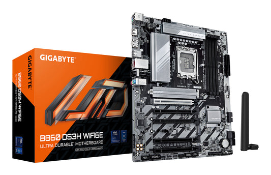 GIGABYTE B860 DS3H WIFI6E moderkort Intel B860 LGA 1851 (Socket V1) ATX