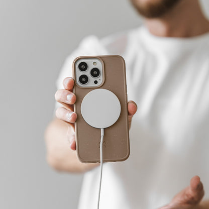Woodcessories Bio Case MagSafe mobiltelefonfodral 15,5 cm (6.12") Omslag Mullvadsgrå