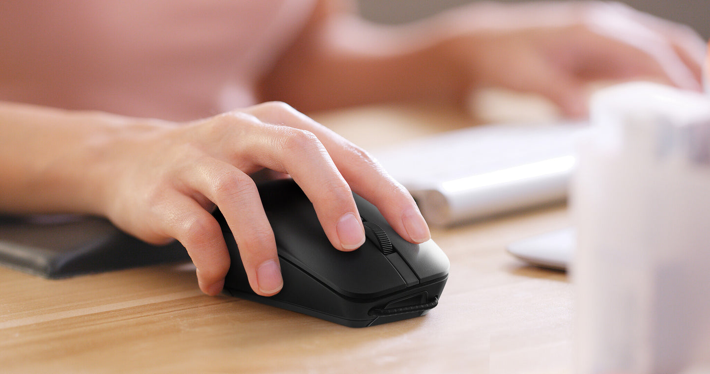 ASUS MD200 MOUSE/BK datormöss Kontor Ambidextrous Trådlös RF + Bluetooth Optisk 4200 DPI