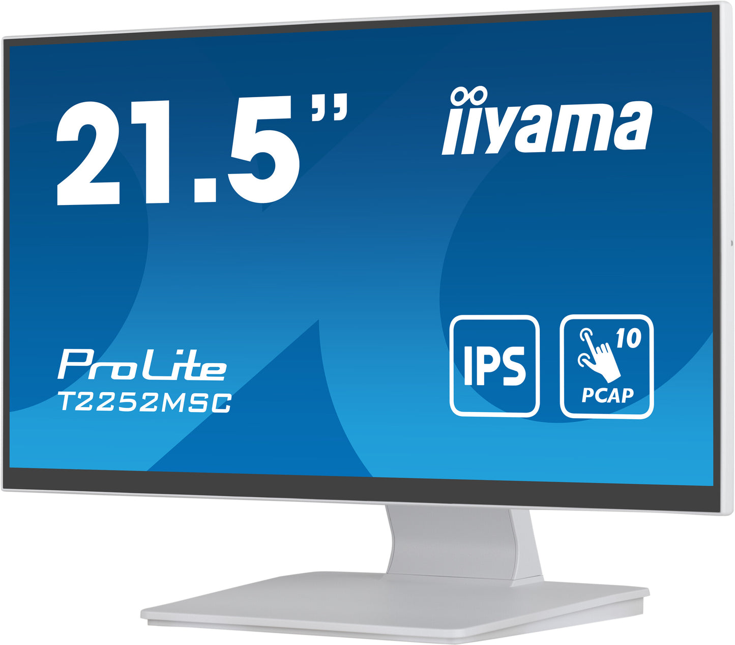 iiyama ProLite T2252MSC-W2 platta pc-skärmar 54,6 cm (21.5") 1920 x 1080 pixlar Full HD LCD Pekskärm Bord Vit