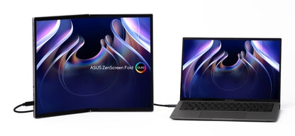 ASUS ZenScreen Fold OLED MQ17QH platta pc-skärmar 43,9 cm (17.3") 2560 x 1920 pixlar Quad HD Silver