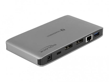 DeLOCK 87777 dockningsstationer för bärbara datorer Kabel Thunderbolt 3 Grå