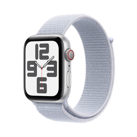 Apple Watch SE OLED 44 mm Digital 368 x 448 pixlar Pekskärm 4G Silver Wi-Fi GPS