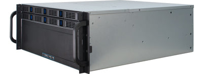 Inter-Tech 4U-4408 Ställning Svart, Silver