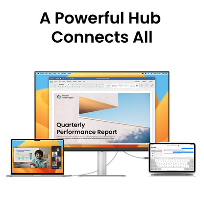 BenQ MA270U platta pc-skärmar 68,6 cm (27") 3840 x 2160 pixlar 4K Ultra HD Vit