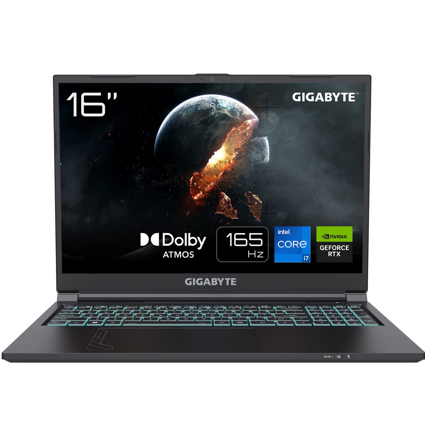 GIGABYTE G6 KF-73DE854KH bärbara datorer Intel® Core™ i7 i7-13700H Bärbar dator 40,6 cm (16") Full HD+ 16 GB DDR5-SDRAM 1 TB SSD NVIDIA GeForce RTX 4060 Wi-Fi 6E (802.11ax) Windows 11 Home Grå
