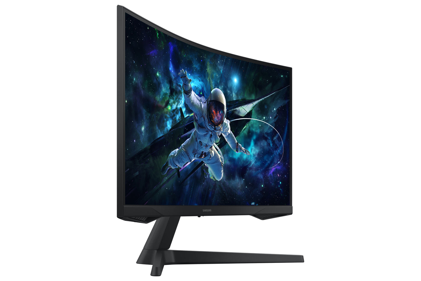Samsung G55C platta pc-skärmar 68,6 cm (27") 2560 x 1440 pixlar Quad HD LED Svart