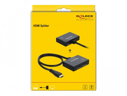 DeLOCK 87747 bilddelare HDMI 2x HDMI
