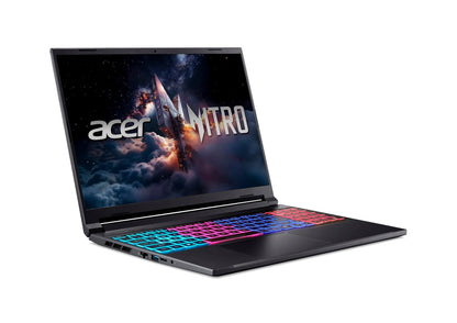 Acer Nitro ANV16S-41-R2K2 AMD Ryzen AI 7 260 Bärbar dator 40,6 cm (16") WQXGA 16 GB DDR5-SDRAM 1 TB SSD NVIDIA GeForce RTX 5060 Wi-Fi 6E (802.11ax) Windows 11 Home tyska Svart