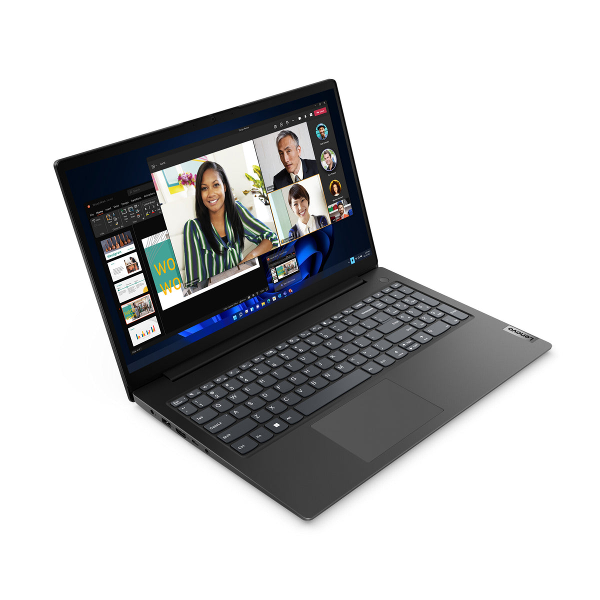 Lenovo V15 G4 AMN AMD Ryzen™ 5 7520U Bärbar dator 39,6 cm (15.6") Full HD 16 GB LPDDR5-SDRAM 512 GB SSD Wi-Fi 5 (802.11ac) Windows 11 Pro tyska Svart