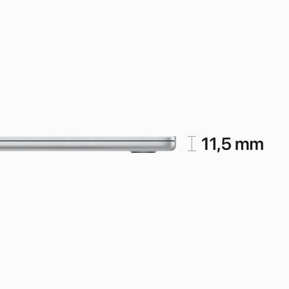Apple MacBook Air Apple M M2 Bärbar dator 38,9 cm (15.3") 8 GB 256 GB SSD Wi-Fi 6 (802.11ax) macOS Ventura Silver