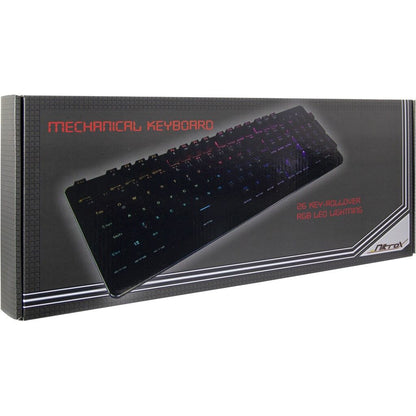Inter-Tech NK-2000ME tangentbord Spela USB QWERTZ Svart