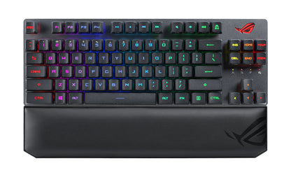 ASUS ROG Strix Scope RX TKL Wireless Deluxe tangentbord Spela USB + RF Wireless + Bluetooth AZERTY Fransk Svart