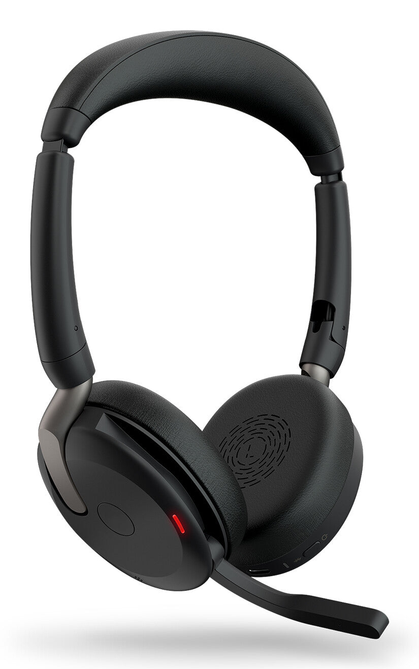 Jabra Evolve2 65 Flex Headset Kabel & Trådlös Huvudband Kontor/callcenter Bluetooth Svart