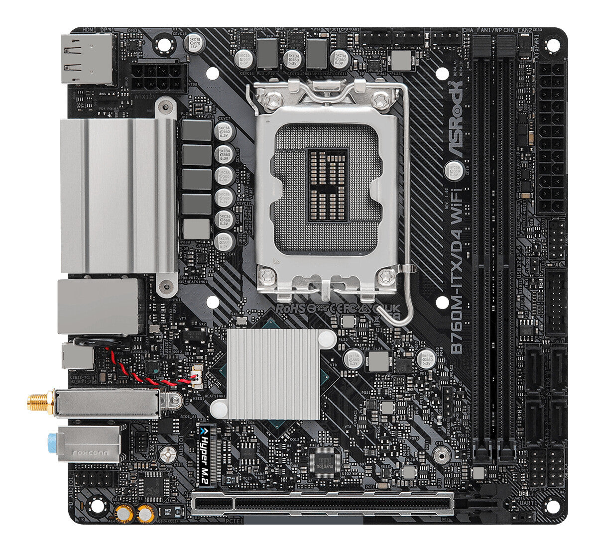 Asrock B760M-ITX/D4 WiFi Intel B760 LGA 1700 Mini-ITX