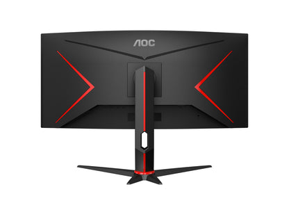 AOC G2 CU34G2XP platta pc-skärmar 86,4 cm (34") 3440 x 1440 pixlar UltraWide Quad HD LED Svart, Röd