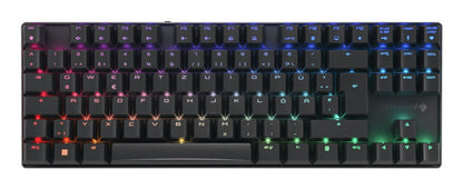 CHERRY XTRFY Cherry MX 8.2 TKL Wireless tangentbord Spela USB + RF Wireless + Bluetooth QWERTZ tyska Svart