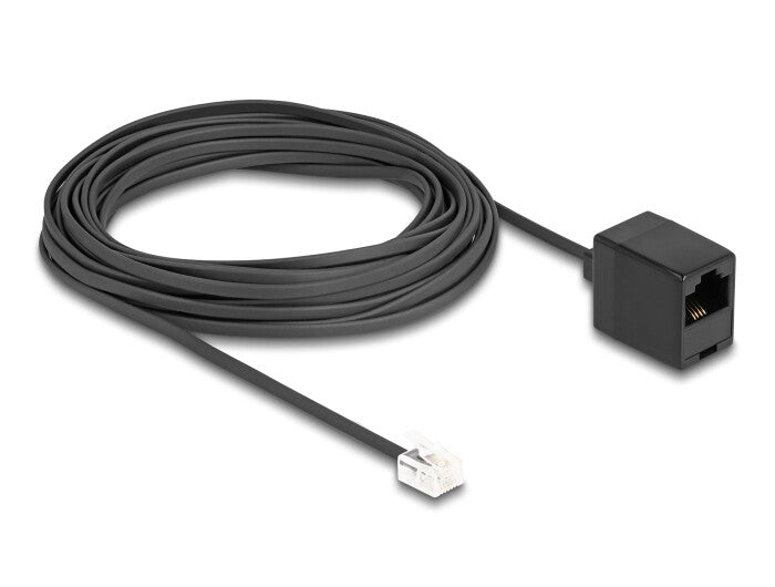 DeLOCK 88096 telefonkablar 10 m Svart